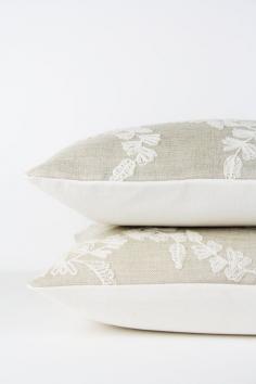 
                    
                        16x16 Pillow Cover Beige Embroidered Floral
                    
                