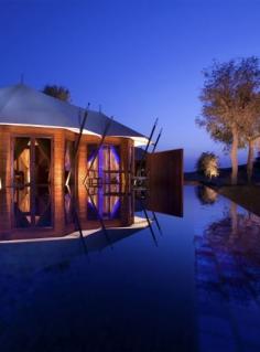 
                        
                            Banyan Tree Al Wadi. Be whirled away upon a magical journey with true Arabian nights, desert adventure, Middle Eastern fauna and nomadic romance. An oasis of peace awaits you at Banyan Tree Al Wadi, the #UnitedArabEmirates first desert #resort to offer an all-pool villa concept. #travel
                        
                    