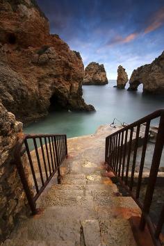 Steps to the Sea, Algarve, Portugal