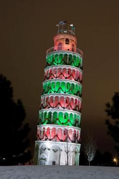 
                    
                        Leaning tower of Pisa at Christmas!
                    
                
