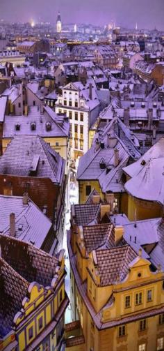 
                    
                        'Blue roofs,' City that is magical every time of the year. Prague, Czechia
                    
                