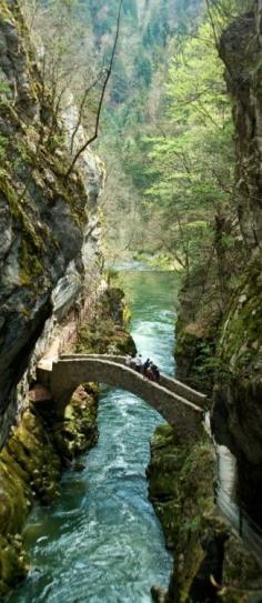 Gorges de l’Areuse in western Switzerland • photo: sevenbrane on Flickr