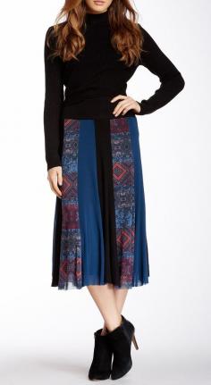 
                    
                        Weston Wear | Sylvia Printed Colorblock Skirt
                    
                