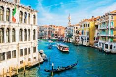 Venice, architecture,beautiful place, boat, buildings, city, flag, gondola, history, Italia wallpapers