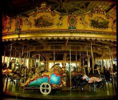 
                    
                        Luna Park Melbourne, Vintage merry go round, carousel. Merry Be by Cathy Walker at redbubble.com
                    
                