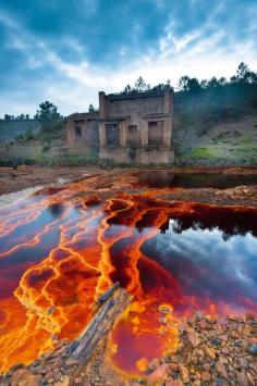 
                    
                        Red colors in Rio Tinto (cuased by the iron deposits present). #Huelva #Spain
                    
                