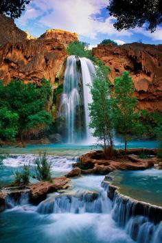 
                    
                        Havasu waterfall, Supai, Arizona, United States.
                    
                