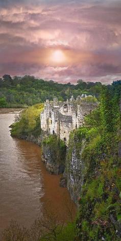 
                    
                        Chepstow Castle ~ Monmouthshire, on top of cliffs overlooking the River Wye, Wales, built in 1067
                    
                