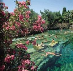 life according to celia: ancient swimming Pamukkale Turkey