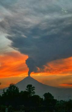 
                    
                        Volcano At Sunset, Mexico
                    
                