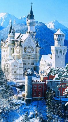 
                    
                        Neuschwanstein Castle near the Austrian Alps in southwest Bavaria, Germany • poster photo: via Frank Kovalchek on Flickr
                    
                