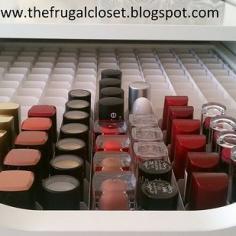 
                    
                        For your drawers, use thick sheets of posterboard to create compartments for all your makeup needs. | 52 Meticulous Organizing Tips For The OCD Person In You
                    
                