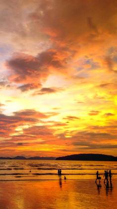 
                    
                        One of the most glorious and colorful sunsets I’ve ever seen in my life. Ao Nang, Thailand.
                    
                
