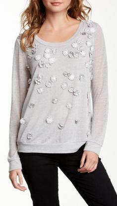 
                    
                        Pleione | Bellatrix Applique Flower Sweatshirt
                    
                