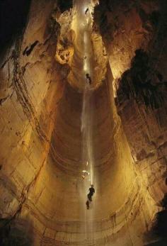 
                    
                        Cave Krubera. The deepest known cave on Earth!
                    
                