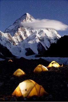 
                    
                        Beauty Of NatuRe: K2 Base Camp in the night, Karakorum Mountains, Pa...
                    
                