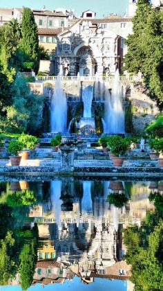 
                    
                        Tivoli, Villa D'este, Rome, Italy ... This looks like the mansion in the movie version of The Count of Monte Cristo!!!
                    
                