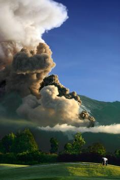 
                    
                        Eruption of Mount Merapi in Yogyakarta, Indonesia.
                    
                