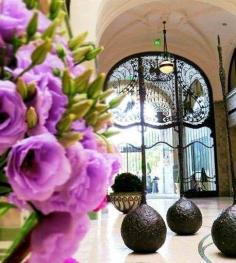 
                    
                        A bloom's-eye view at Four Seasons Hotel Gresham Palace Budapest.
                    
                