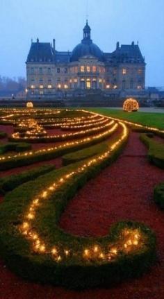 
                    
                        Vaux Le Vicomte Palace at Christmas time, outside of Paris, inspired the building of Palace of Versailles.
                    
                
