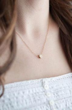 
                    
                        Simple Gold Necklace Gold Dot Necklace Circle
                    
                