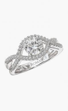 
                    
                        18K Twist Diamond Engagement Ring
                    
                