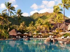 
                    
                        37. Hilton Moorea Lagoon Resort and Spa, French Polynesia What's special: 54 overwater bungalows with private sunning decks (garden bungalows have private plunge pools). Set on the astonishingly scenic northern tip of the island between Cook's and Opunohu Bay, the resort is only a seven-minute flight from the international airport in Papeete.
                    
                