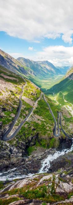 
                    
                        15 reasons why Norway will Rock your World | 5. Trollstigen serpentine mountain road and Stigfossen waterfall. Part of Norwegian National Road 63
                    
                