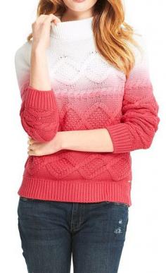 
                    
                        Dip-Dyed Cable Knit Sweater
                    
                