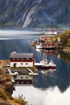 
                    
                        Norwegian fishing village
                    
                