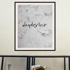 
                    
                        Printable inspirational wall art Wanderlust by mntpaperwork
                    
                