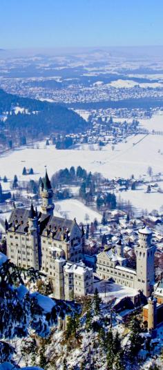 
                    
                        Neuschwanstein castle in Bavarian Alps, Germany    |   The 20 Most Stunning Fairytale Castles in Winter
                    
                