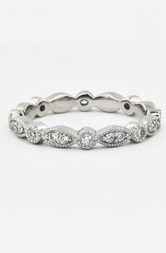 
                    
                        Tiara Eternity Diamond Ring in 18K White Gold
                    
                