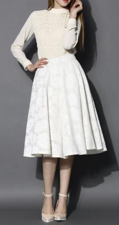 
                    
                        Daisy Romance Full Lace Midi Skirt
                    
                