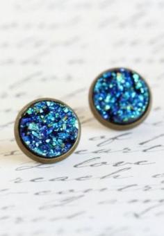 
                    
                        Blue Sparkle Stud Earrings
                    
                