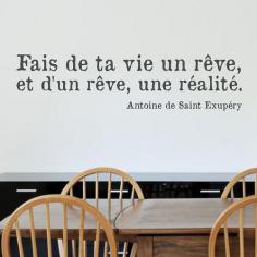 
                    
                        "Make your life a dream and the dream a reality." Antoine de Saint-Exupéry #quote #French
                    
                