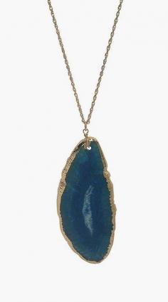 
                    
                        Jules Smith Turquoise Agate Pendant Necklace
                    
                