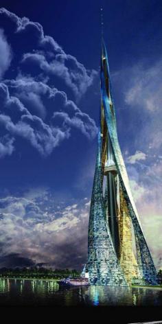 An Architecture Inspiration, The Dubai City Tower. #architecture #Design #build #building #architectural #architect #elegant #mad4clips