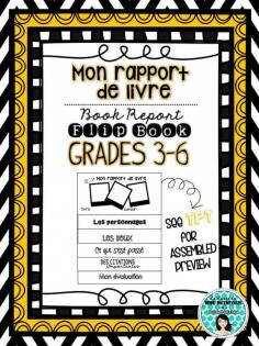 
                    
                        Mon rapport de livre - FRENCH FLIPBOOK for Grades 3-6
                    
                