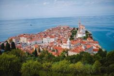 
                    
                        Piran, Slovenia — by JulieK. Walk up to the city walls and you can see Piran laid out below.
                    
                