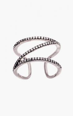 
                    
                        Bliss 2.39-tw White Gold & Simulated Diamond Abstract Ring
                    
                