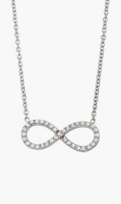 
                    
                        INOX Jewelry Crystal & Stainless Steel Infinity Pendant Necklace
                    
                