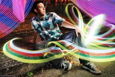 
                    
                        man with light painting effects
                    
                