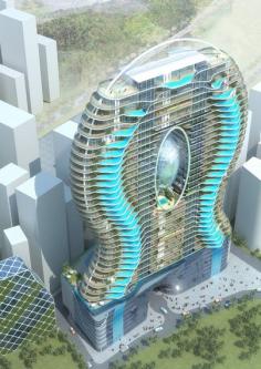 
                    
                        Parinee Ism Tower in Mumbai - seriously! How incredible does this place look? A pool on every floor!
                    
                