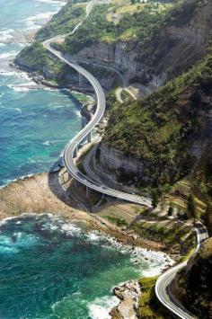 Elevated Highway, NSW, Australia. Sea cliff bridge.