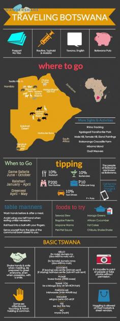 
                    
                        Botswana Travel Cheat Sheet; Sign up at www.wandershare.com for high-res images.
                    
                