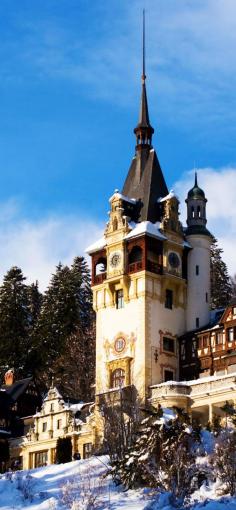 
                    
                        Beautiful Peles Castle in Romania, Sinaia   |   The 20 Most Stunning Fairytale Castles in Winter
                    
                