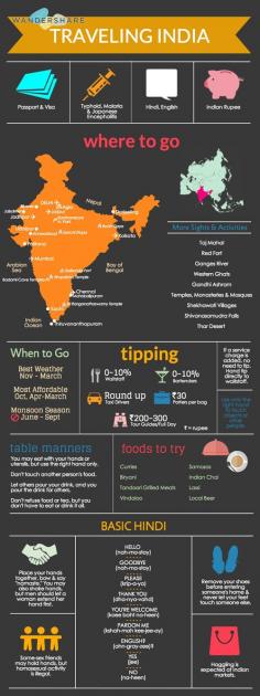 
                    
                        India Travel Cheat Sheet; Sign up at www.wandershare.com for high-res images.
                    
                