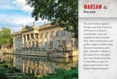 
                    
                        Warsaw, Poland.  Pictured is the Royal Palace in Lasienki Park.
                    
                