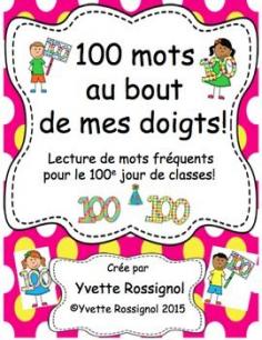 
                    
                        Perfect for French Immersion or French First language. 200 sight words on 40 printable "hands" are included. Choose your 100 words acoording to your grade level (primary-grade 2) and mount them in the class.  Students will want to start practicing now so thay can sign the 100th day poster  "Je peux lire 100 mots!" Several activities for word work, literacy centres, etc. included!
                    
                